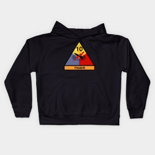 10th Armored Division - Tiger wo txt Kids Hoodie